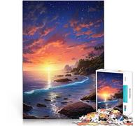 Puzzle de 1000 Piezas para Adultos Orillas pacíficas Desafiante de completar, Pero Divertido y Gracioso. Una Obra de Arte 52x38cm