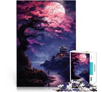 Puzzle de 1000 Piezas para Adultos Paisaje de fantasía japonés Juguetes educativos de Aprendizaje Mejorar el Amor Entre Parejas 52x38cm