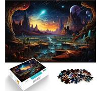 Puzzle de 1000 piezas para adultos, paisaje de fantasía, juguete educativo, 38 x 52 cm, fortalece el amor entre parejas para adolescentes a partir de 14 años