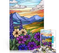Puzzle de 1000 Piezas para Adultos Paisaje de montaña al Atardecer Matar el Tiempo en Vacaciones en casa Regalo de cumpleaños, Regalos 52x38cm