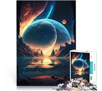 Puzzle de 1000 Piezas para Adultos Paisaje del Amanecer de Las Estrellas para divertirse en Familia Regalo de cumpleaños, Regalos 75x50cm