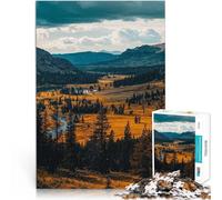 Puzzle de 1000 Piezas para Adultos Paisaje del Parque Nacional de Yellowstone desafío Educativo Interacción Entre Padres e Hijos 38x26cm