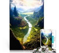 Puzzle de 1000 Piezas para Adultos Paisaje Naturaleza Ayuda al Cerebro a ejercitar Juguetes adictivos para Cultivar la Paciencia. Apto para Parejas 75x50cm