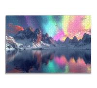 Puzzle de 1000 Piezas para Adultos, Paisaje Puzzle 1000 Piezas, Aurora Rompecabezas Adultos con Caja, Medidas: 75x50 cm, Rompecabezas Madera para Toda la Familia, Home Decoration, Regalo Mujer, -1595