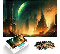 Puzzle de 1000 Piezas para Adultos Paisaje Urbano Colorido del Espacio Juego Educativo Familiar Colección de Artistas, Bellas Artes 38x26cm
