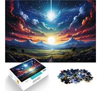 Puzzle de 1000 piezas para adultos, paisajes coloridos, decoración del hogar, decoración de pared, cumpleaños único, 26 x 38 cm