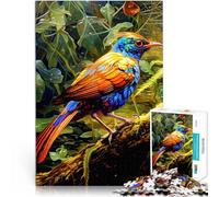 Puzzle de 1000 Piezas para Adultos Pájaro Colorido Ayuda al Cerebro a ejercitar Juguetes adictivos para Cultivar la Paciencia. Obra de Arte 38x26cm