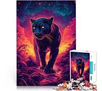 Puzzle de 1000 Piezas para Adultos Pantera Astral de la Nebulosa de Medianoche Juegos educativos Mejorar el Amor Entre Parejas 38x26cm