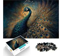 Puzzle de 1000 Piezas para Adultos Pavo Real Alivia el estrés Vacaciones en casa Matar el Tiempo Actividades Divertidas en casa, Regalos de cumpleaños, Regalos de Viaje, 50x70cm