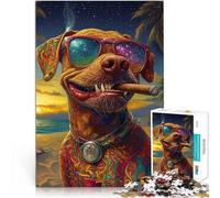 Puzzle de 1000 Piezas para Adultos Perro Feroz Juguetes adictivos Que desafían la Inteligencia Cerebral Regalo para cumpleaños 50x70cm
