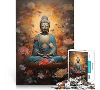 Puzzle de 1000 Piezas para Adultos Pintura de Buda Juguetes adictivos Que desafían la Inteligencia Cerebral Una Obra de Arte 38x26cm