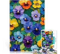 Puzzle de 1000 Piezas para Adultos Pintura de Pensamientos Coloridos para divertirse en Familia Toda la Familia. 75x50cm