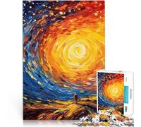 Puzzle de 1000 Piezas para Adultos Pintura psicodélica Alivia el estrés Vacaciones en casa Matar el Tiempo Buen Regalo 52x38cm