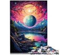 Puzzle de 1000 piezas para adultos, planeta espacial de fantasía, rompecabezas educativo, entrena tu cerebro y tus manos para adolescentes a partir de 14 años, 26 x 38 cm