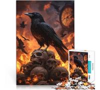 Puzzle de 1000 Piezas para Adultos Profecía del Cuervo Místico Juegos educativos Juguetes de Bricolaje Mejorar el Amor Entre Parejas 50x70cm