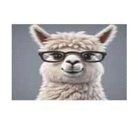 Puzzle de 1000 piezas para adultos, puzles de alpaca, puzles de madera para niños, rompecabezas creativo, regalo para amigos y familiares (75 x 50 cm)
