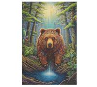 Puzzle de 1000 piezas para adultos, puzles de oso, rompecabezas de madera para niños, rompecabezas creativo, regalo para amigos y familiares (78 x 53 cm)
