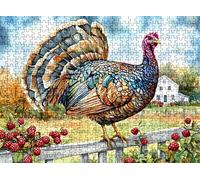 Puzzle de 1000 Piezas para Adultos, Puzzle de Madera, Rompecabezas de Gran Detalle y Colores Vibrantes - Un Desafío Divertido para Toda la Familia, Decoración de Hogar, 75 x 50 cm pollo cortijo w0-333