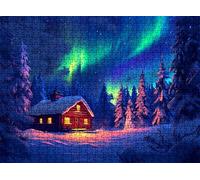 Puzzle de 1000 Piezas para Adultos, Puzzle de Madera, Rompecabezas de Gran Detalle y Colores Vibrantes - Un Desafío Divertido para Toda la Familia, Decoración de Hogar, 75 x 50 cm Aurora cabina w0-337