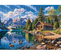 Puzzle de 1000 Piezas para Adultos, Puzzle de Madera, Rompecabezas de Gran Detalle y Colores Vibrantes - Un Desafío Divertido para Toda la Familia, Decor de Hogar, 75 x 50 cm Cordillera Pato w0-795