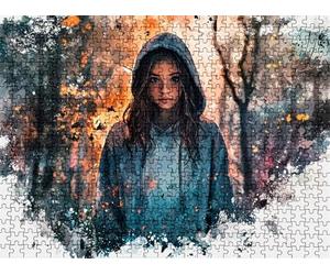 Puzzle de 1000 Piezas para Adultos, Puzzle de Madera, Rompecabezas de Gran Detalle y Colores Vibrantes - Un Desafío Divertido para Toda la Familia, Decor de Hogar, 75 x 50 cm Mujer historietas w0-699