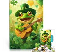 Puzzle de 1000 Piezas para Adultos Rana Duende Guitarrista Juegos Divertidos para la Familia Interacción Entre Padres e Hijos 38x26cm