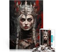 Puzzle de 1000 Piezas para Adultos Reina de la Guerra Ayuda al Cerebro a ejercitar Juguetes adictivos para Cultivar la Paciencia. Obra de Arte 75x50cm