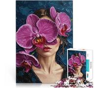 Puzzle de 1000 Piezas para Adultos Retrato de orquídea Juguetes adictivos Que desafían la Inteligencia Cerebral Una Obra de Arte 75x50cm