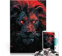 Puzzle de 1000 Piezas para Adultos Rey león Diablo Ayuda al Cerebro a ejercitar Juguetes adictivos para Cultivar la Paciencia. Buen Regalo 75x50cm