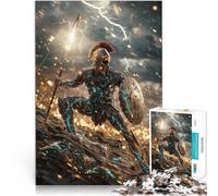 Puzzle de 1000 Piezas para Adultos Robot Espartano Juego Familiar para aliviar el estrés: desafío difícil Mejorar la Memoria 52x38cm