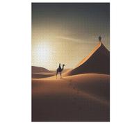 Puzzle de 1000 piezas para adultos, rompecabezas de camello de animales, rompecabezas de madera para niños, rompecabezas creativo, regalo para amigos y familiares (78 x 53 cm)