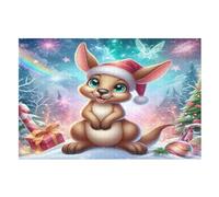 Puzzle de 1000 piezas para adultos, rompecabezas de canguro, juego de descompresión, rompecabezas de juguetes, regalos de cumpleaños (75 x 50 cm)