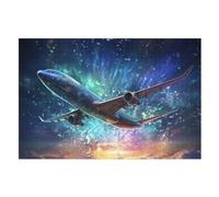 Puzzle de 1000 piezas para adultos, rompecabezas de madera de avión, desafío cerebro, juego de juguete (75 x 50 cm)