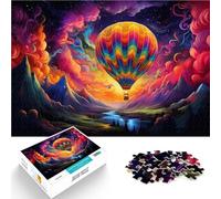 Puzzle de 1000 piezas para adultos rompecabezas globo rompecabezas juguetes educativos Lista de deseos de Navidad con Santa Claus 14.96" x 20.47" para adolescente 14 años y más