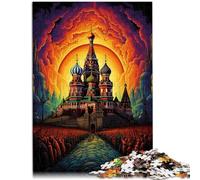 Puzzle de 1000 piezas para adultos Rusia cuadrado rojo juguete de juego 26 x 38 cm fortalece el amor entre parejas para niños a partir de 14 años
