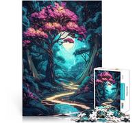 Puzzle de 1000 Piezas para Adultos Sendero del Bosque Encantado Matar el Tiempo en Vacaciones en casa Regalos de Amigo Secreto 52x38cm