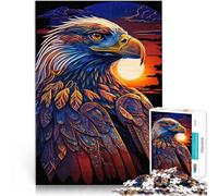 Puzzle de 1000 Piezas para Adultos Serie de Arte del águila Estilo 1 Juego de Preguntas Actividades Divertidas en casa, Regalos de cumpleaños, Regalos de Viaje, 75x50cm