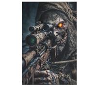 Puzzle de 1000 piezas para adultos, soldado de zombi del ejército muerto, rompecabezas de madera para niños, rompecabezas creativo, regalo para amigos y familiares, 78 x 53 cm