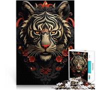 Puzzle de 1000 Piezas para Adultos Tigre Celestial Juguetes educativos de Aprendizaje Juegos Familiares Mejorar el Amor Entre Parejas 52x38cm