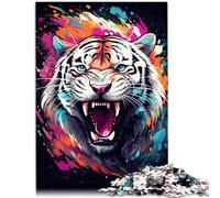 Puzzle de 1000 piezas para adultos Tigre Juegos educativos para el hogar Juguetes DIY 26 x 38 cm fortalece el amor entre parejas adecuado para niños y adolescentes a partir de 14 años