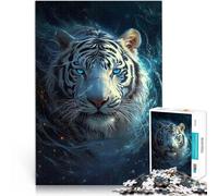 Puzzle de 1000 Piezas para Adultos “Tigre mágico” Hecho de Papel,Apto para Personas Mayores de 14 años. Juguete de desafío Una Obra de Arte。tamaño:38x52cm/14.96x20.47pulgada