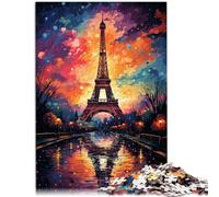 Puzzle de 1000 piezas para adultos "Torre Eiffel después de la lluvia", regalo de 50 x 70 cm, toda la familia, para adolescentes a partir de 14 años