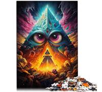 Puzzle de 1000 piezas para adultos, triángulo, pirámide, rompecabezas, juegos educativos, 26 x 38 cm, promueve el amor entre parejas para niños a partir de 14 años