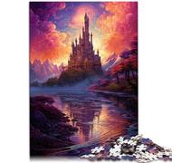 Puzzle de 1000 piezas para adultos, un gran castillo sobre la ciudad, juguete intelectual y educativo relajante para adolescentes a partir de 14 años, 26 x 38 cm