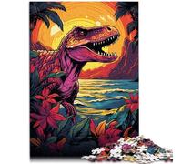 Puzzle de 1000 piezas para adultos, un juguete gigante de dinosaurio, juego mental, desafío para la inteligencia cerebral, juguete adictivo, 26 x 38 cm