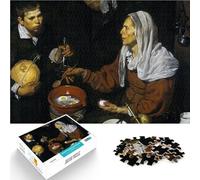 Puzzle de 1000 Piezas para Adultos Una anciana cocinando Huevos Juegos Divertidos para la Familia Regalo de Obra de Arte 75x50cm
