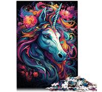 Puzzle de 1000 piezas para adultos, unicornios, juegos educativos, decoración del hogar, rompecabezas de 26 x 38 cm, ideas únicas de cumpleaños e ideas de regalo