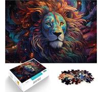 Puzzle de 1000 piezas para adultos, universo de león colorido, decoración de pared, 50 x 70 cm, ideas únicas de cumpleaños e ideas de regalo para niños a partir de 14 años