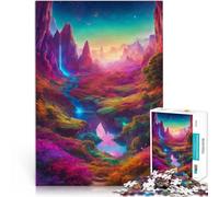 Puzzle de 1000 Piezas para Adultos Valle de la Naturaleza Entrena tu Cerebro y Tus Manos Actividades Divertidas en casa, Regalos de cumpleaños, Regalos de Viaje, 75x50cm