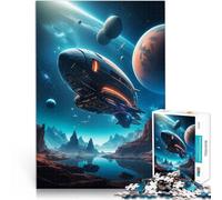 Puzzle de 1000 Piezas para Adultos Viajero cósmico Juguetes adictivos Que desafían la Inteligencia Cerebral Regalo Divertido 52x38cm
